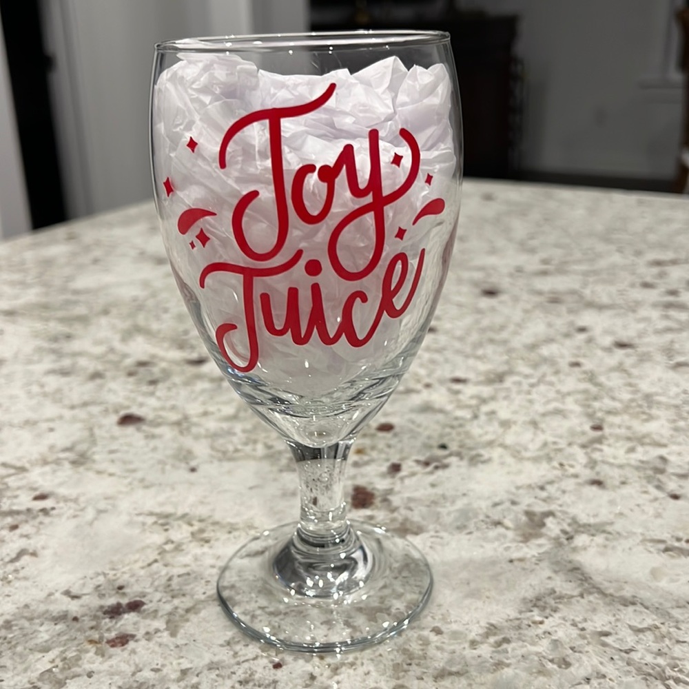 🆓 WITH ANY ORDER 🆕JOY JUICE WINE GLASS🍷